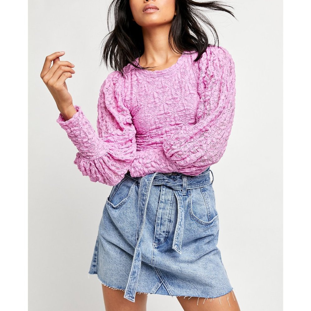 NWT Free People Tea Time Top / Plumeria